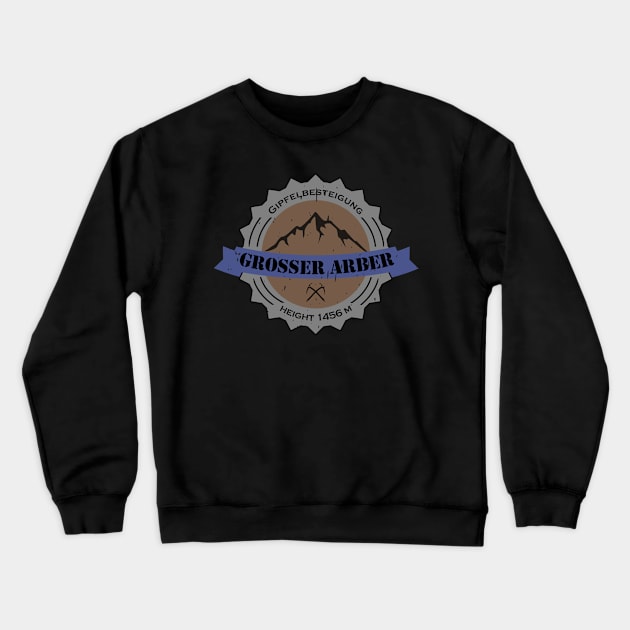 Gipfelbesteigung Grosser Arber Height 1456 m Crewneck Sweatshirt by JG0815Designs